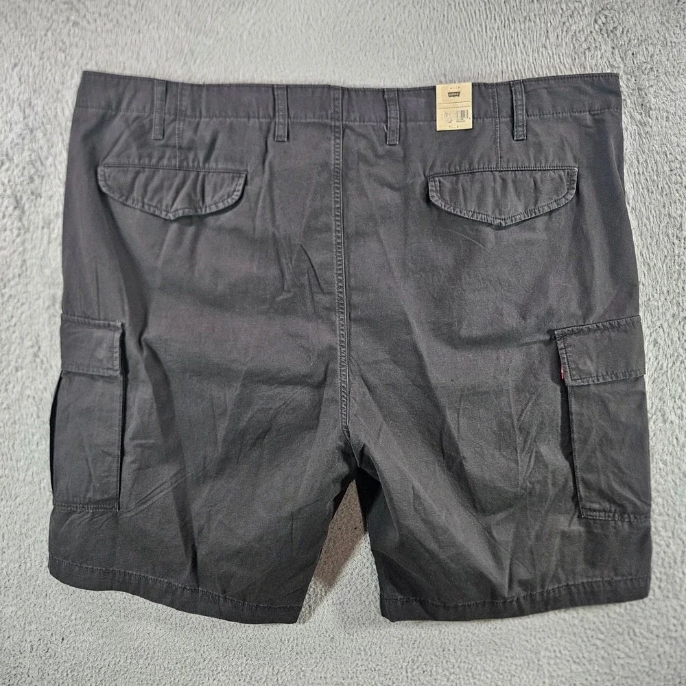 Levis Mens‎ Carrier Cargo Shorts Black Cotton Loose Fit Size 48 NEW NWT